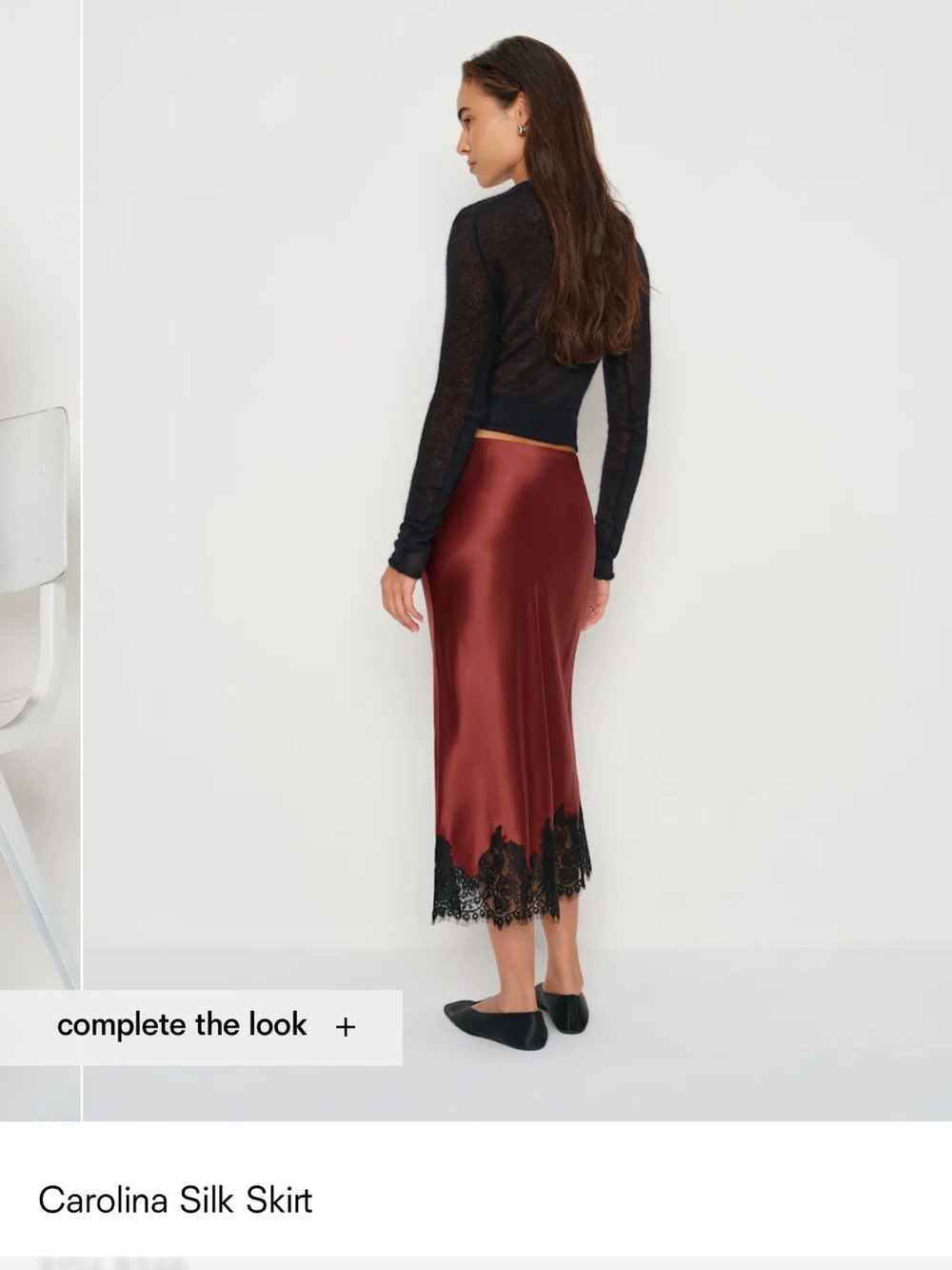 NWT Reformation Carolina Silk Skirt - in seasonal romance - Picture 4 of 9